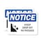 Signmission Steep Drop Off No Passage Sign With Symbol, 10 in W x Rectangle, Vinyl Decal OS-2PACK-NS-D-710-L-18455 - alternate 1